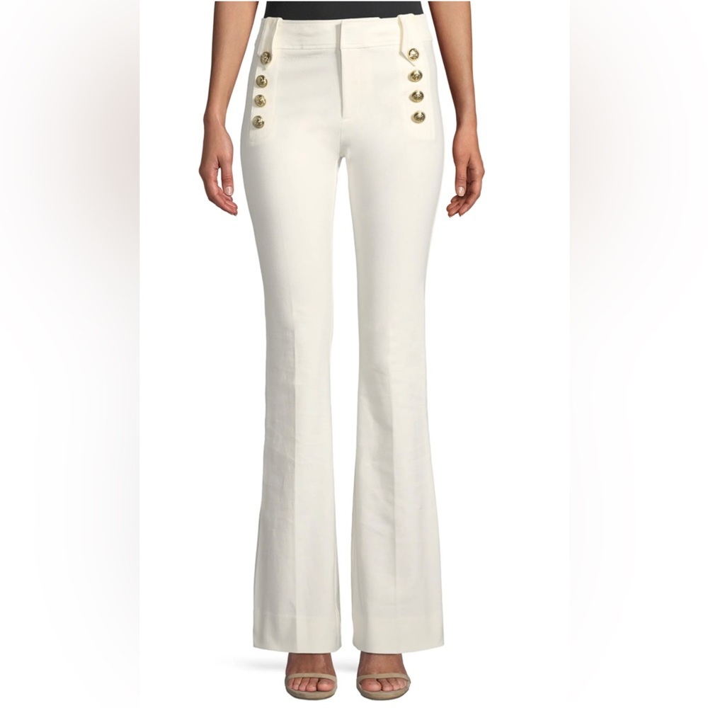 NWOT Derek Lam 10 Crosby Robertson Cropped Flare in White, Size 6